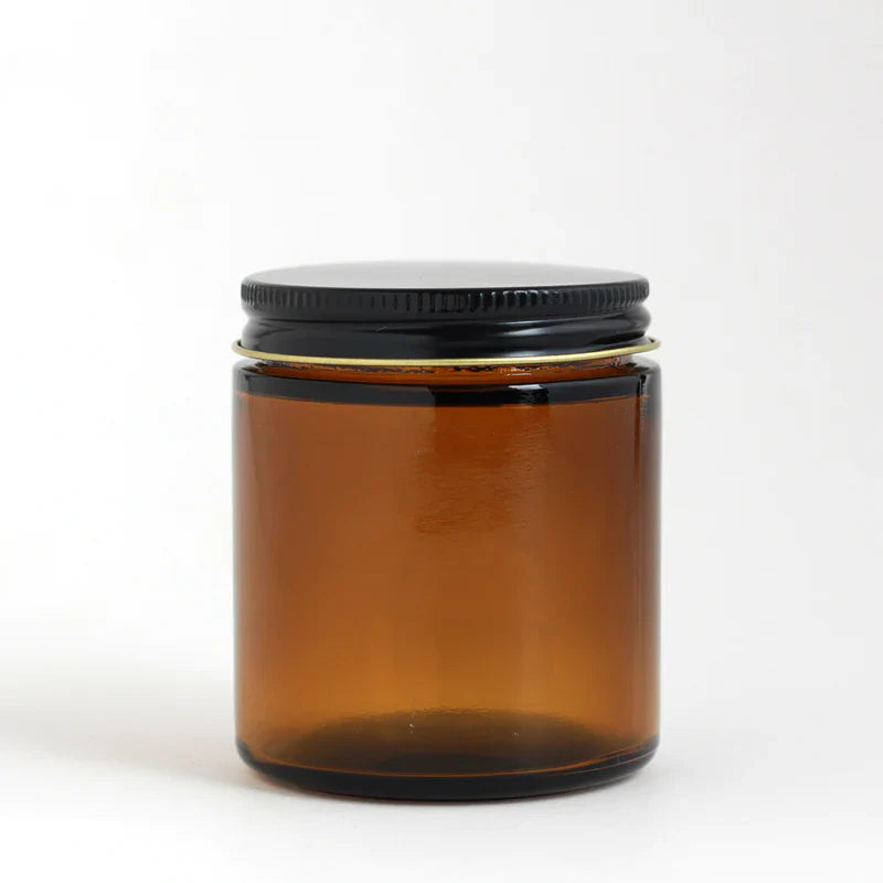 Contenant en Verre Ambre - 8 oz